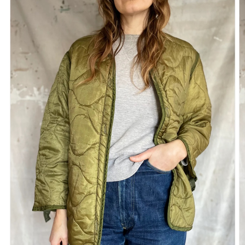 Vintage 70s Army Quilted Jacket